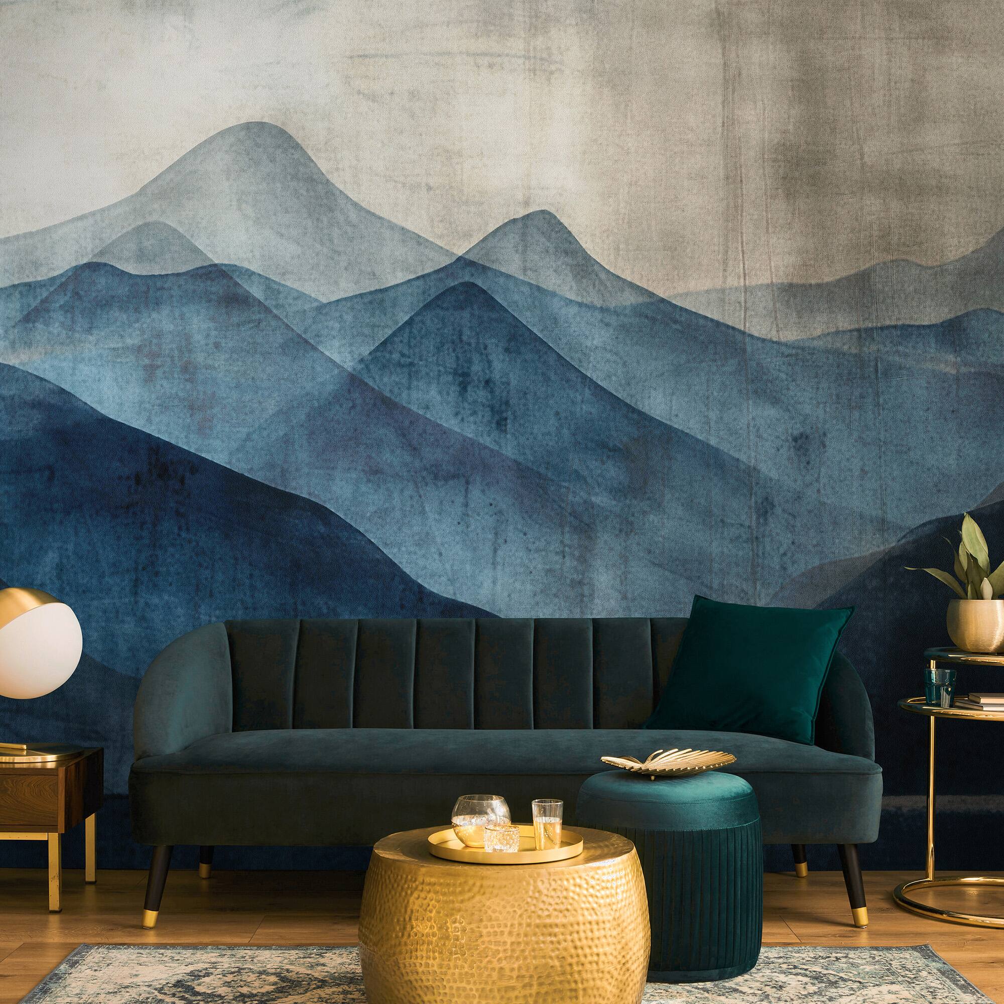 Designs Direct Indigo Silence Blue Wall Mural